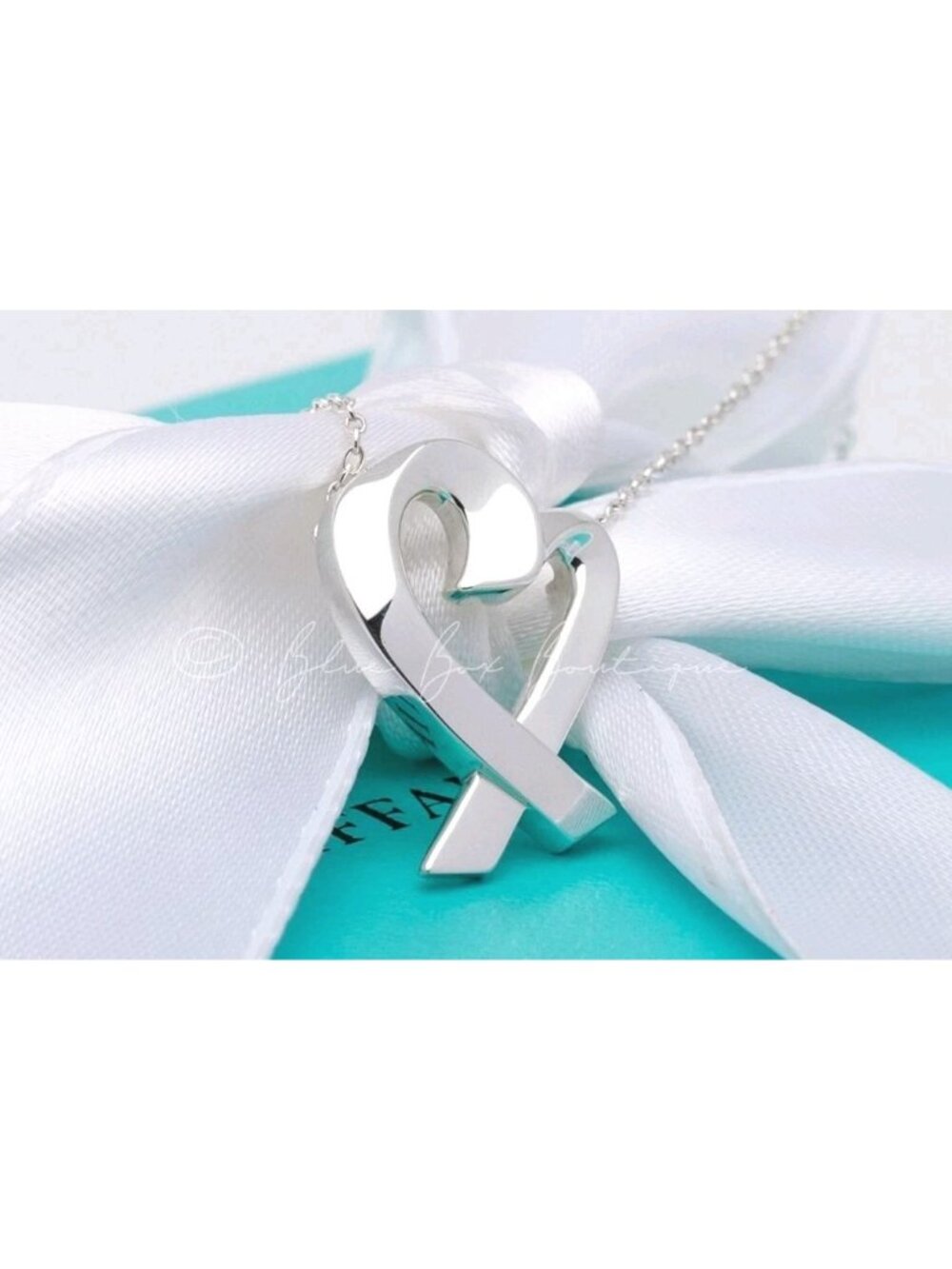 Tiffany & Co. Paloma Picasso Loving Heart Necklace Large 22mm Silver 18" Chain